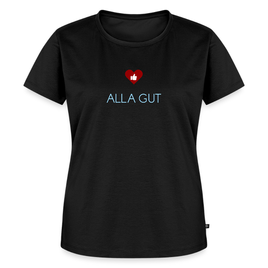 DAMEN ORGANIC SHIRT - ALLA GUT DARK - Schwarz