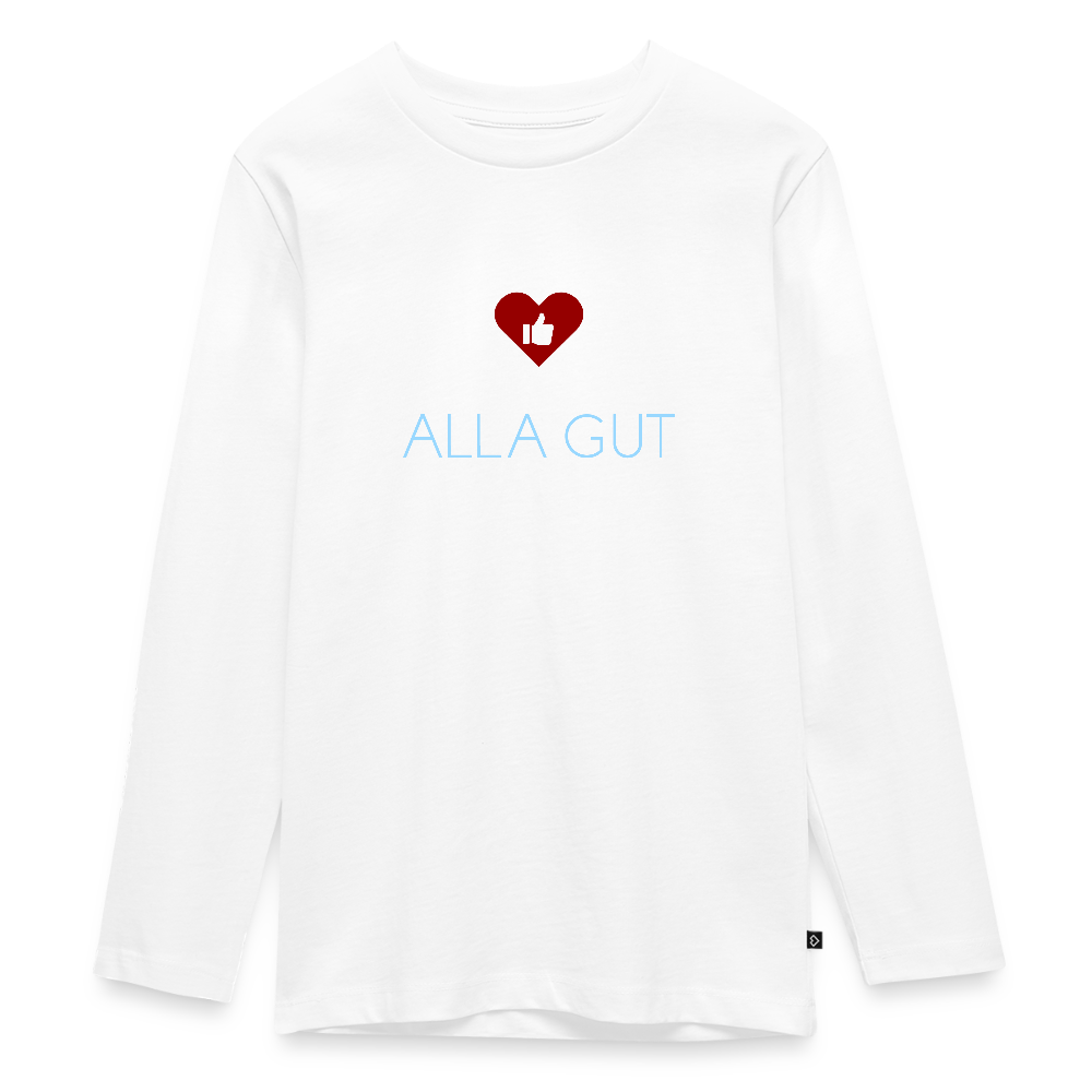 TEENAGER PREMIUM LANGARM SHIRT - ALLA GUT DARK - Weiß