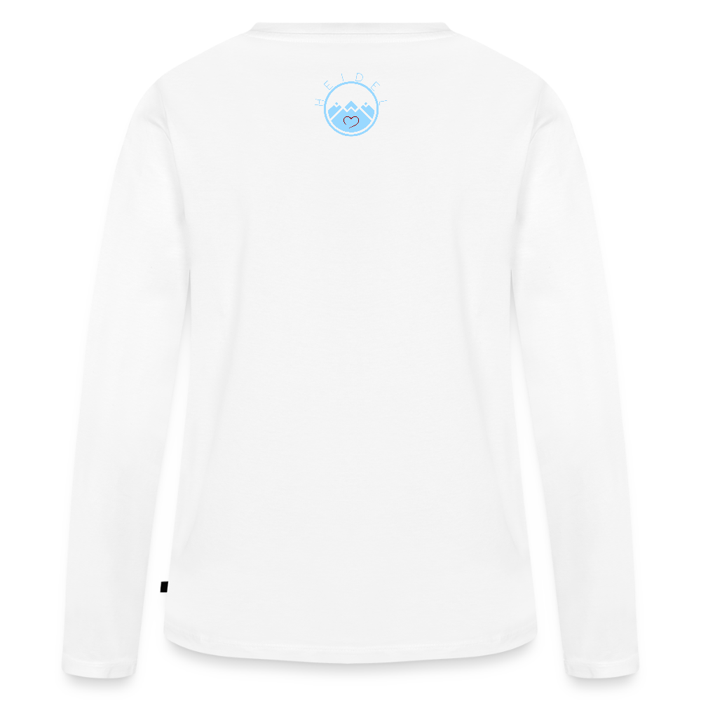 DAMEN ORGANIC LANGARM-SHIRT - ALLA MOL DARK - Weiß