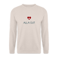 UNISEX SWEATSHIRT - ALLA GUT TRANSPARENT - Sand