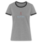 DAMEN KONTRAST SHIRT - ALLA MOL DARK - Grau meliert/Schwarz