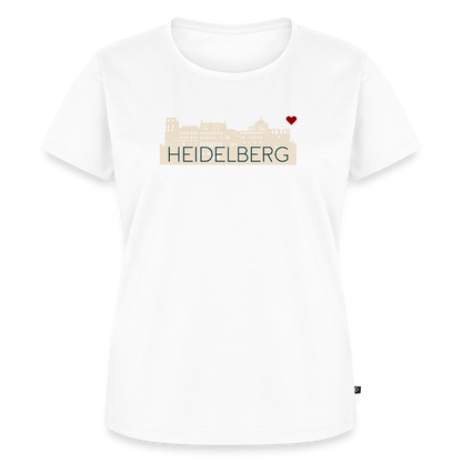 DAMEN ORGANIC SHIRT - HEIDELBERGER SCHLOSS TRANSPARENT - Weiß