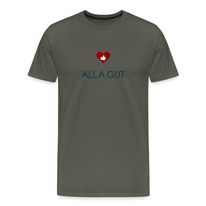 HERREN ORGANIC SHIRT - ALLA GUT TRANSPARENT - Asphalt