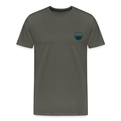 HERREN ORGANIC SHIRT - HEIDELBERGER SCHLOSS (DESIGN HINTEN) TRANSPARENT - Asphalt