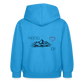 KINDER PREMIUM HOODIE - HEIDEL(BERG)ER TRANSPARENT - Meeresblau