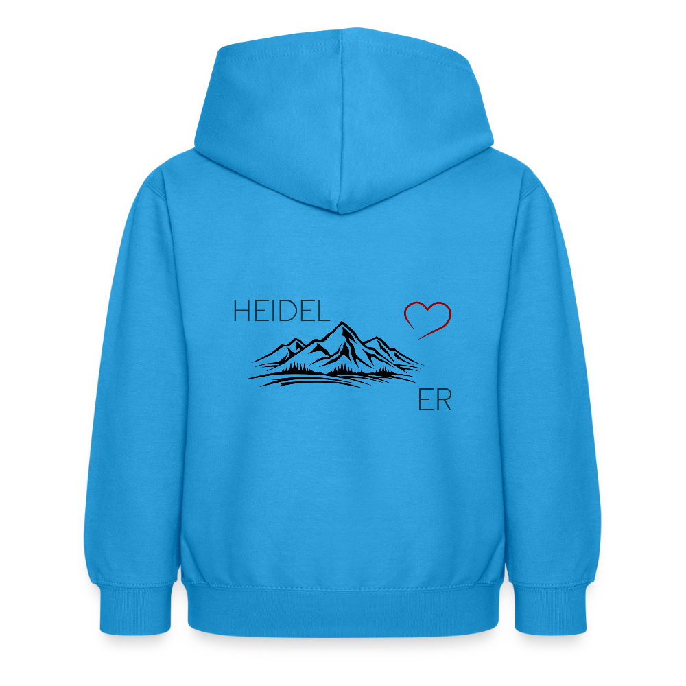KINDER PREMIUM HOODIE - HEIDEL(BERG)ER TRANSPARENT - Meeresblau