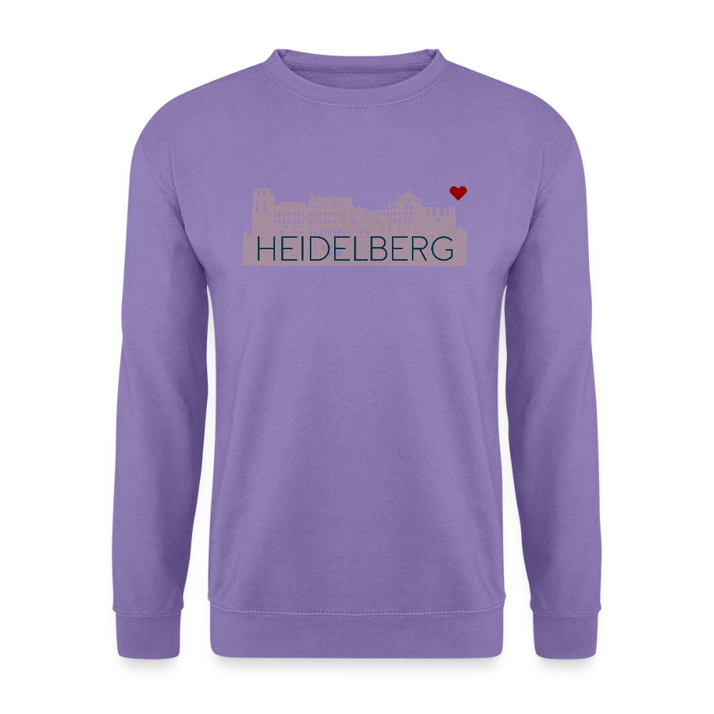 UNISEX SWEATSHIRT - HEIDELBERGER SCHLOSS TRANSPARENT - Lavendel