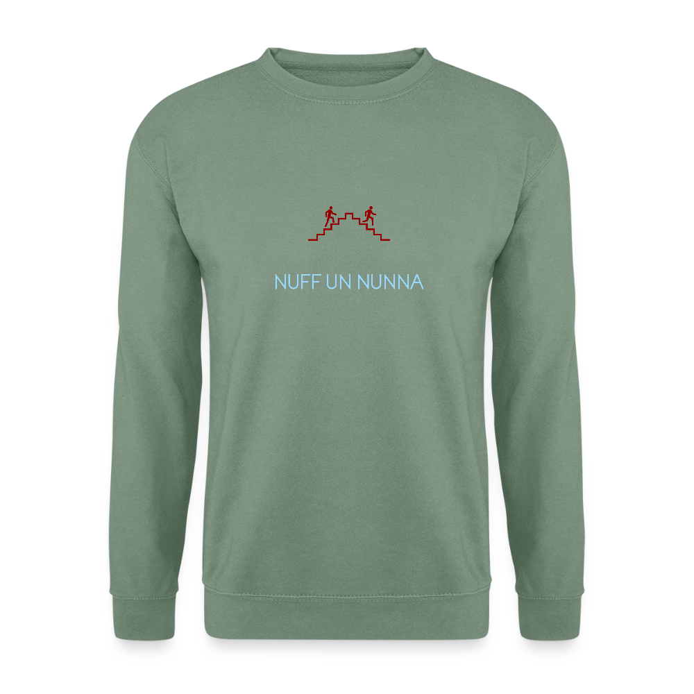 UNISEX SWEATSHIRT - NUFF UN NUNNA DARK - Graugrün