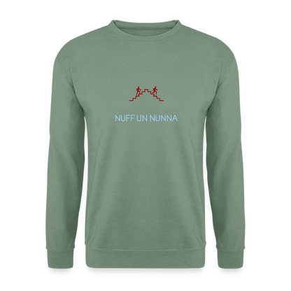 UNISEX SWEATSHIRT - NUFF UN NUNNA DARK - Graugrün