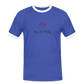 HERREN KONTRAST SHIRT - ALLA MOL TRANSPARENT - Blau/Weiß