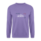 UNISEX SWEATSHIRT - HEIDEL(BERG)ER  MIT HERZ TRANSPARENT - Lavendel