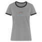 DAMEN KONTRAST SHIRT - NUFF UN NUNNA DARK - Grau meliert/Schwarz