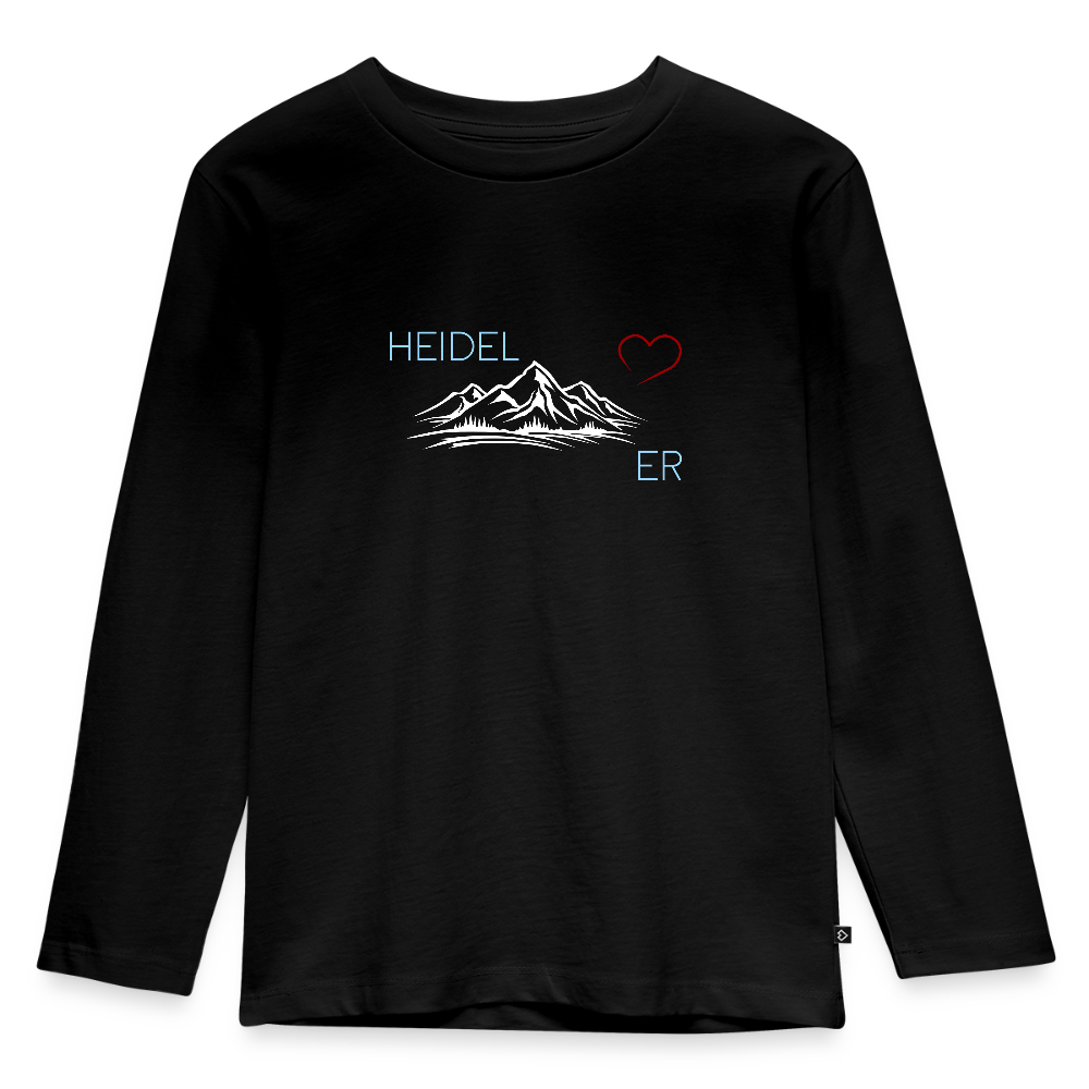 KINDER PREMIUM LANGARM-SHIRT - HEIDEL(BERG)ER DARK - Schwarz