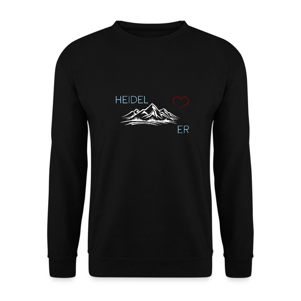 UNISEX SWEATSHIRT - HEIDEL(BERG)ER  MIT HERZ DARK - Schwarz