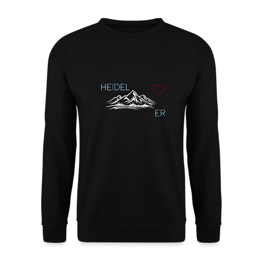 UNISEX SWEATSHIRT - HEIDEL(BERG)ER  MIT HERZ DARK - Schwarz