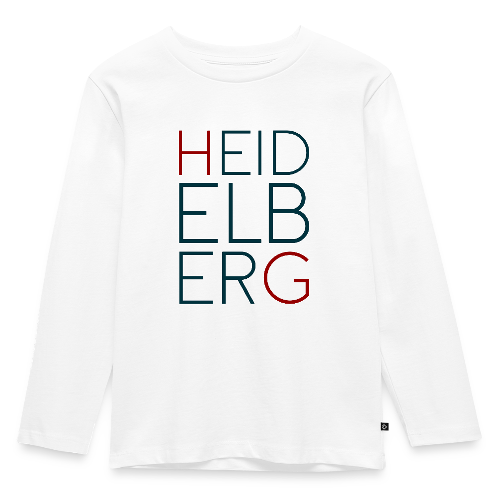 KINDER PREMIUM LANGARM-SHIRT - HEIDELBERG TRANSPARENT - Weiß