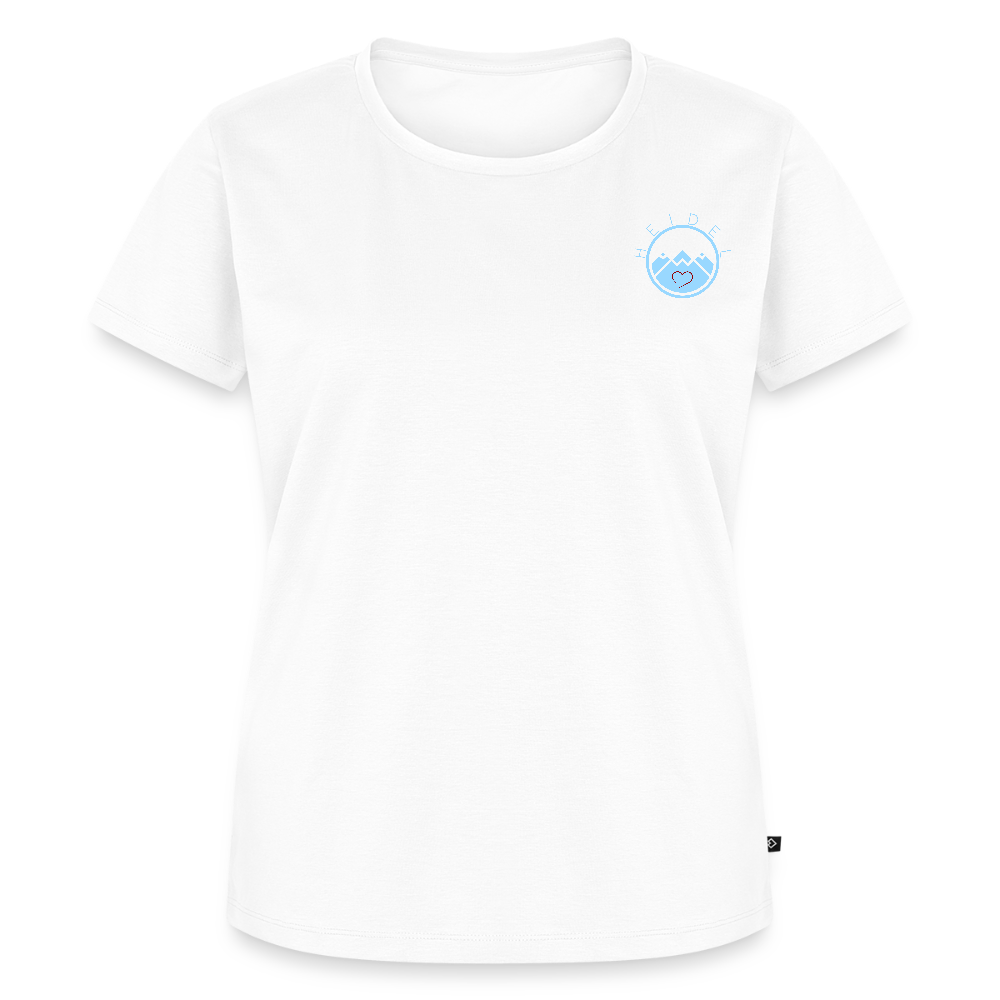 DAMEN ORGANIC SHIRT - HEIDELBERGER SCHLOSS (DESIGN HINTEN) DARK - Weiß