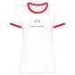 DAMEN KONTRAST SHIRT - NUFF UN NUNNA TRANSPARENT - Weiß/Rot