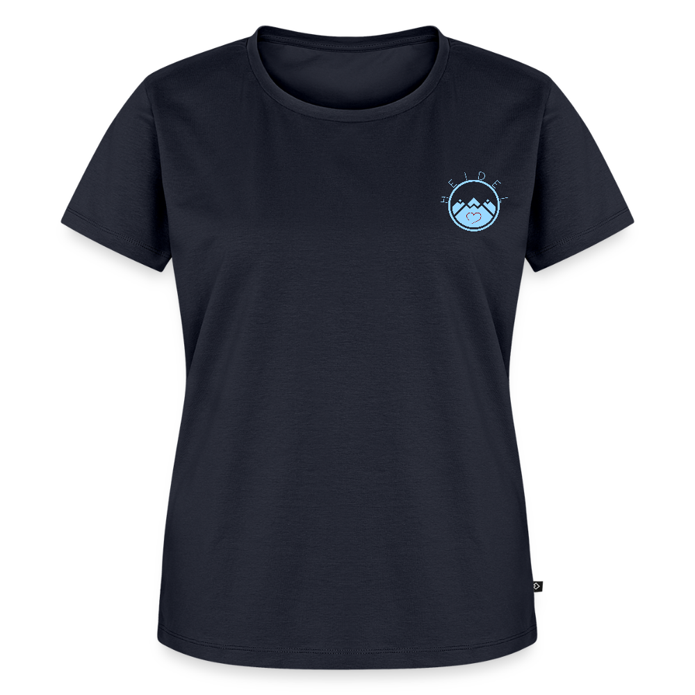 DAMEN ORGANIC SHIRT - HEIDELBERGER SCHLOSS DAHÄM (DESIGN HINTEN) DARK - Navy