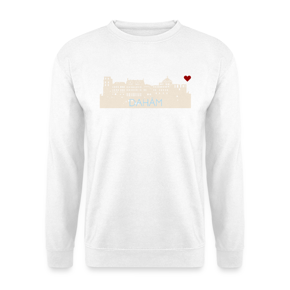 UNISEX SWEATSHIRT - HEIDELBERGER SCHLOSS DAHÄM DARK - Weiß