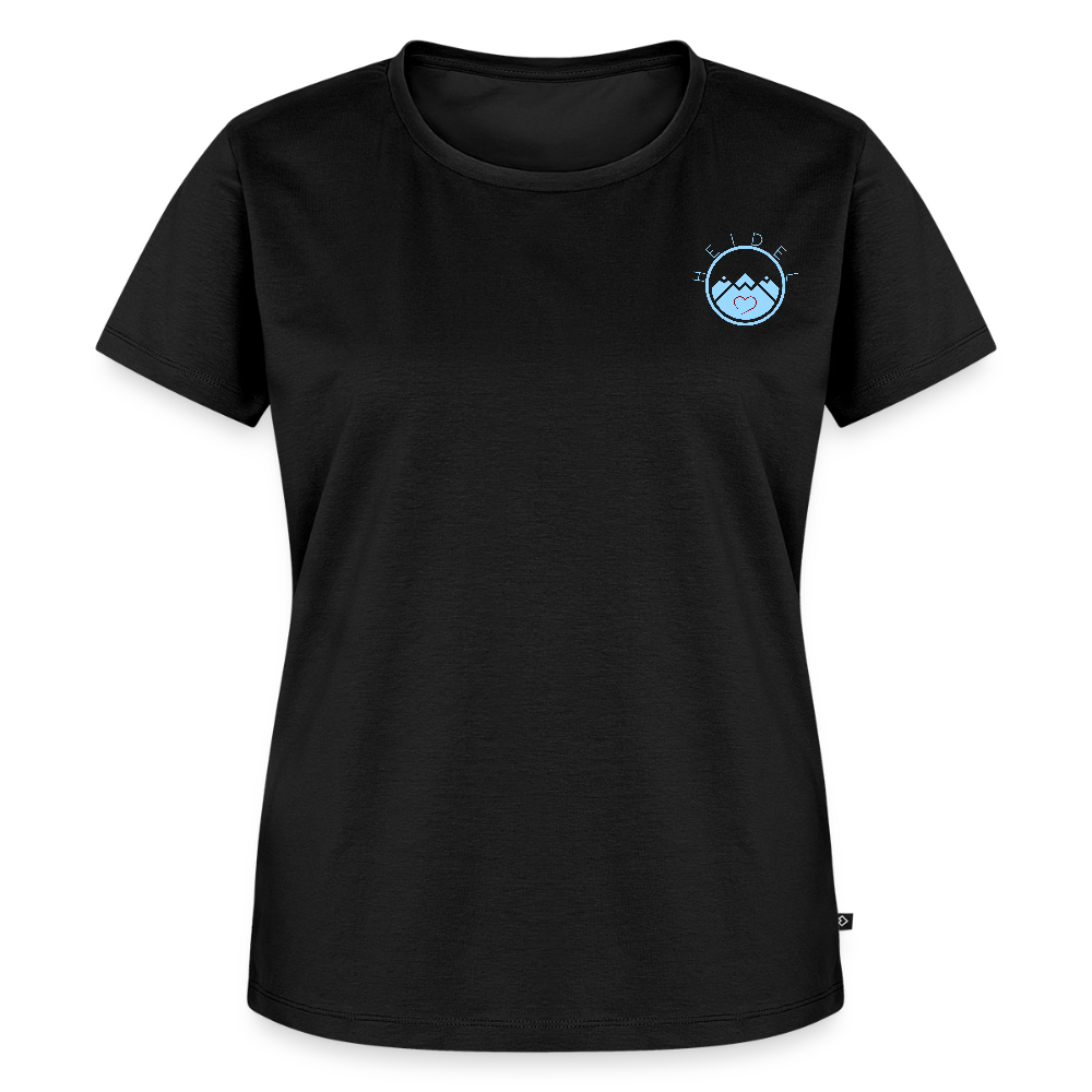 DAMEN ORGANIC SHIRT - HEIDELBERGER SCHLOSS (DESIGN HINTEN) DARK - Schwarz