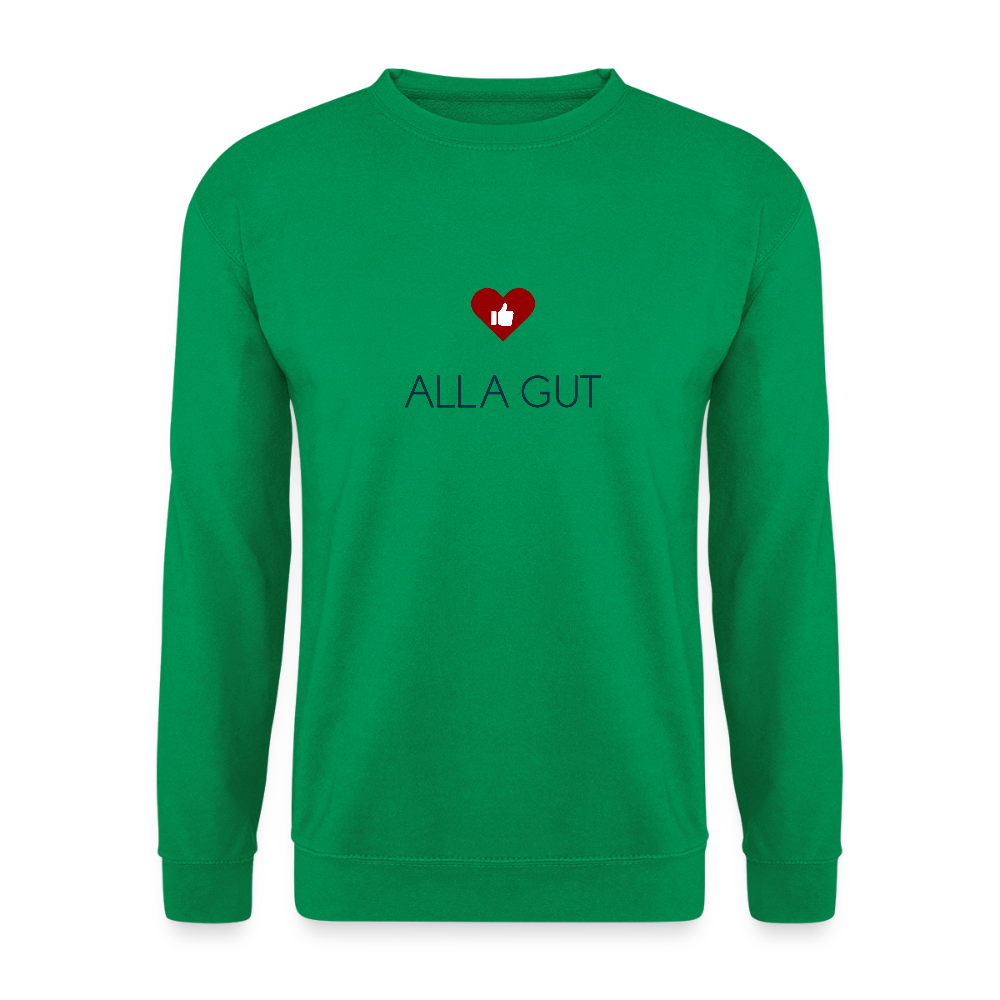 UNISEX SWEATSHIRT - ALLA GUT TRANSPARENT - Kelly Green