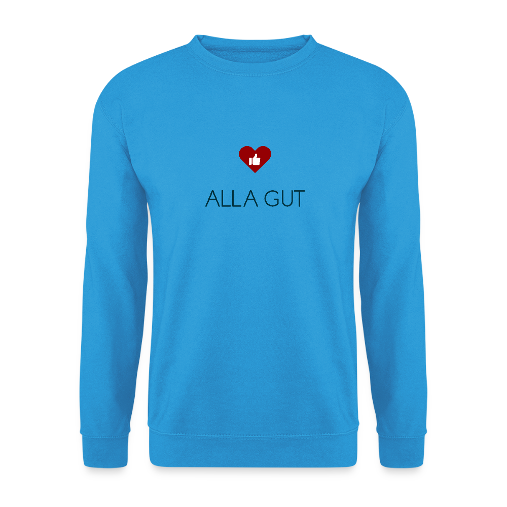 UNISEX SWEATSHIRT - ALLA GUT TRANSPARENT - Meeresblau