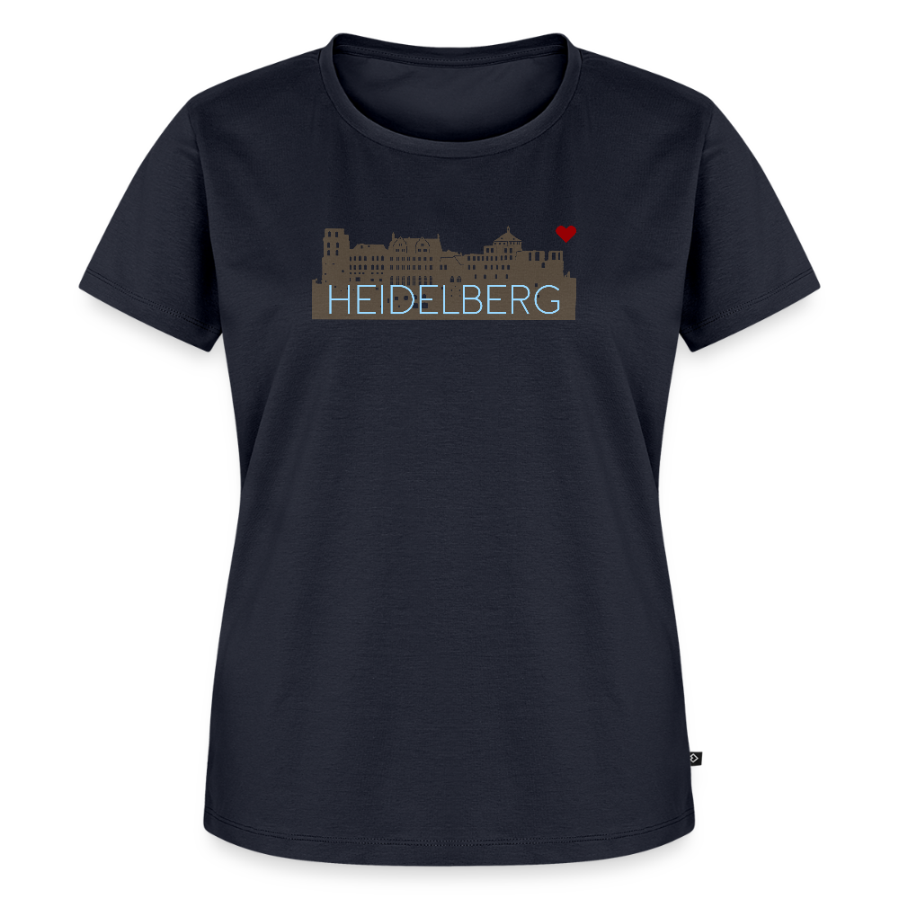 DAMEN ORGANIC SHIRT - HEIDELBERGER SCHLOSS DARK - Navy
