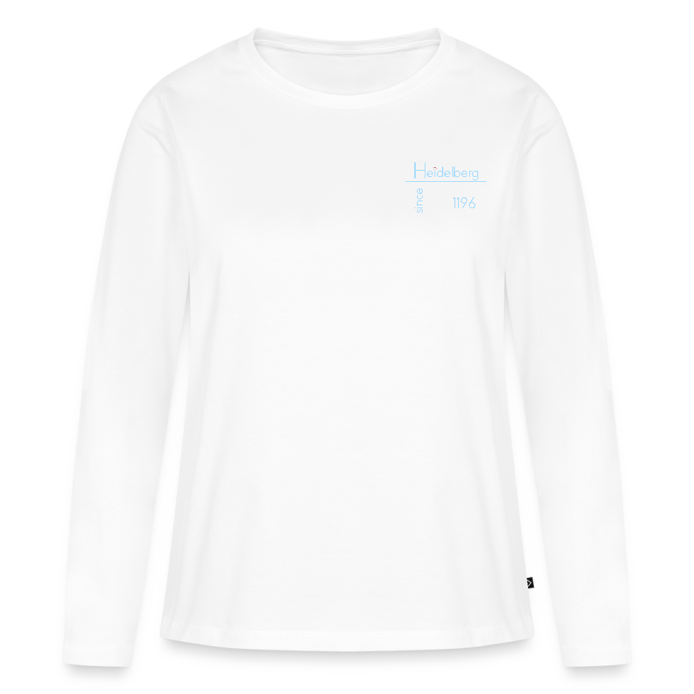 DAMEN ORGANIC LANGARM-SHIRT - HEIDELBERG SINCE DARK - Weiß