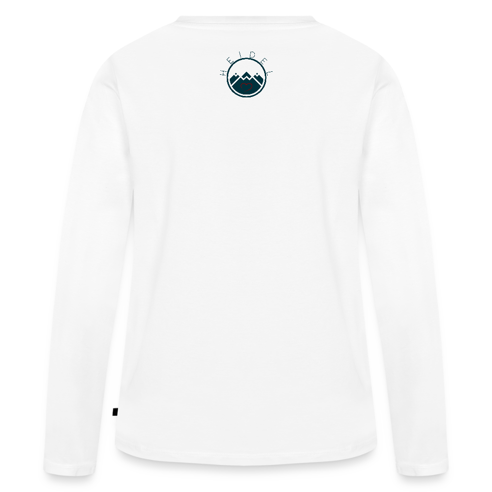 DAMEN ORGANIC LANGARM-SHIRT - NUFF UN NUNNA TRANSPARENT - Weiß