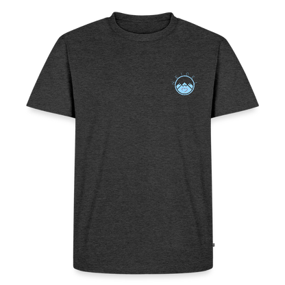 HERREN ORGANIC SHIRT - HEIDELBERGER SCHLOSS DAHÄM (DESIGN HINTEN) DARK - Anthrazit meliert