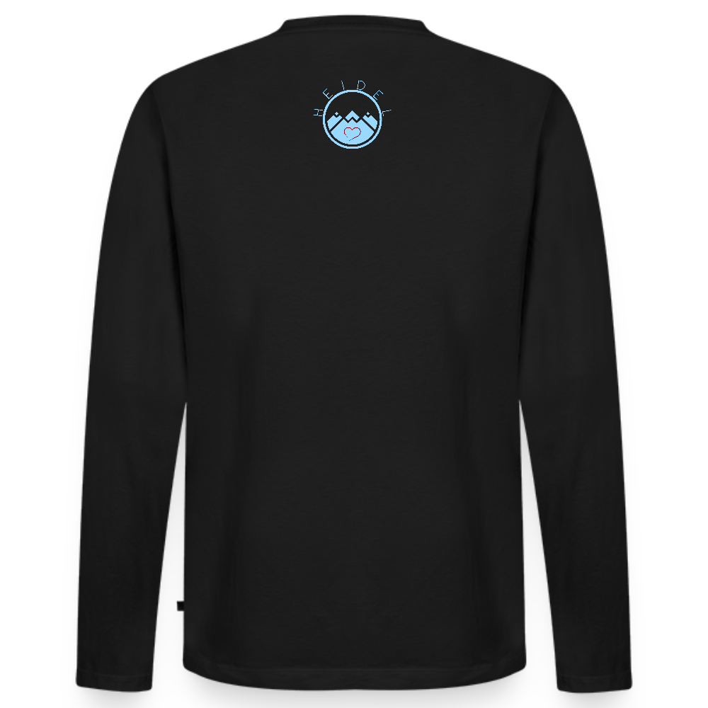 HERREN ORGANIC LANGARM-SHIRT - HEIDELBERGER SCHLOSS DAHÄM DARK - Schwarz