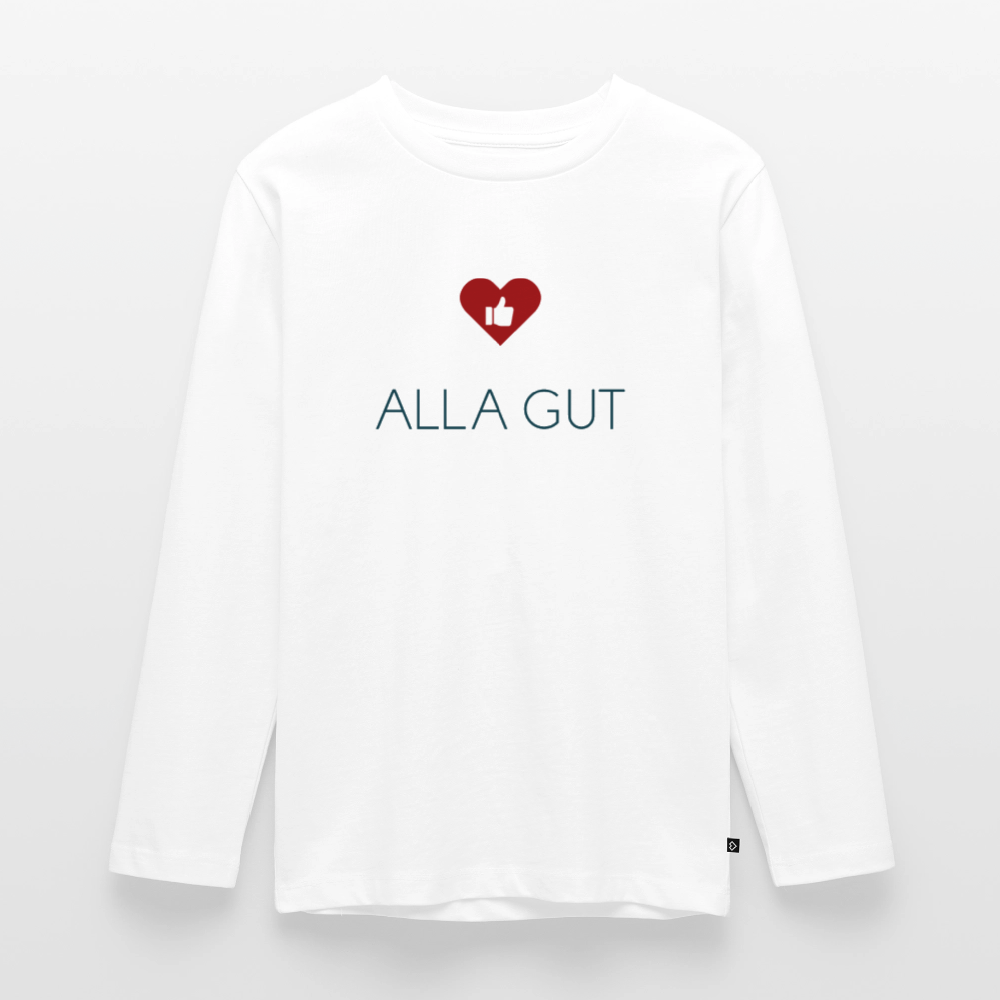 TEENAGER PREMIUM LANGARM SHIRT - ALLA GUT TRANSPARENT - Weiß