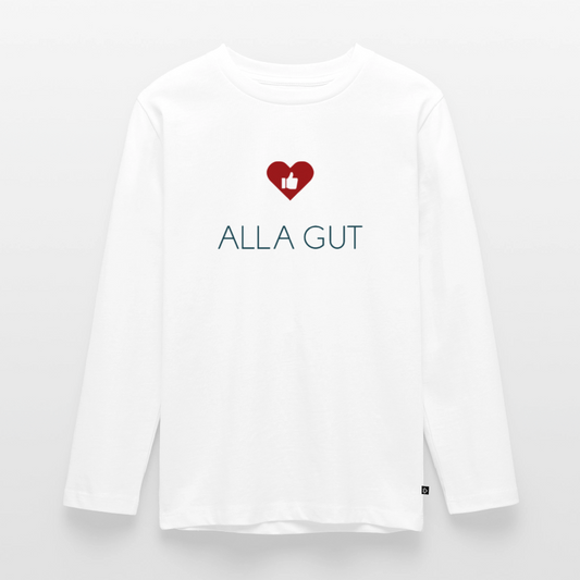 TEENAGER PREMIUM LANGARM SHIRT - ALLA GUT TRANSPARENT - Weiß