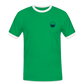 HERREN KONTRAST SHIRT - IN NEINE UFF DA ZEIL RUGBY TRANSPARENT - Kelly Green/Weiß