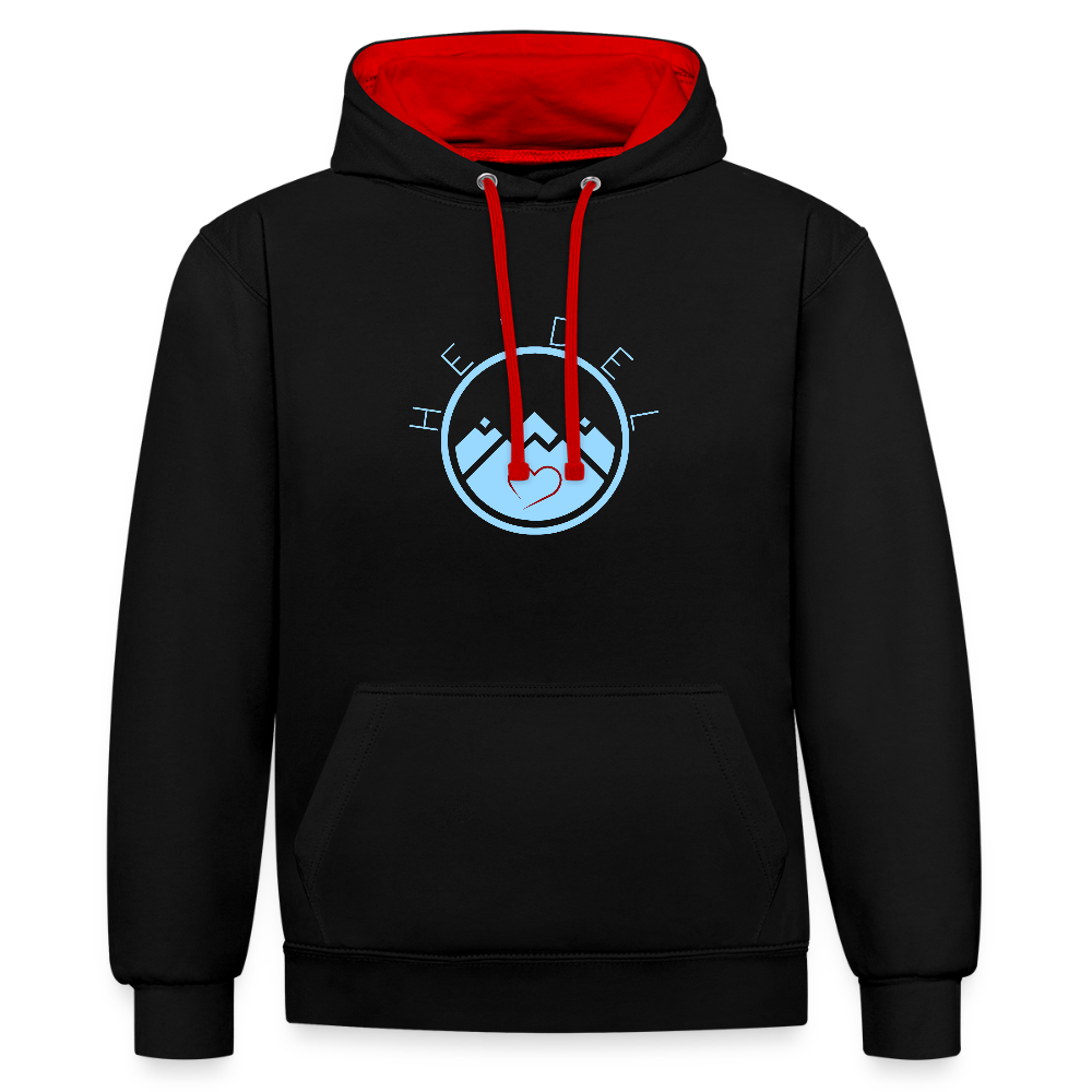 UNISEX HOODIE - HEIDELSTORE DARK - Schwarz/Rot