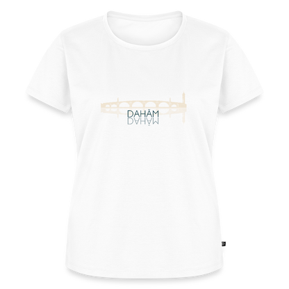 DAMEN ORGANIC SHIRT - ALTE BRÜCKE DAHÄM TRANSPARENT - Weiß