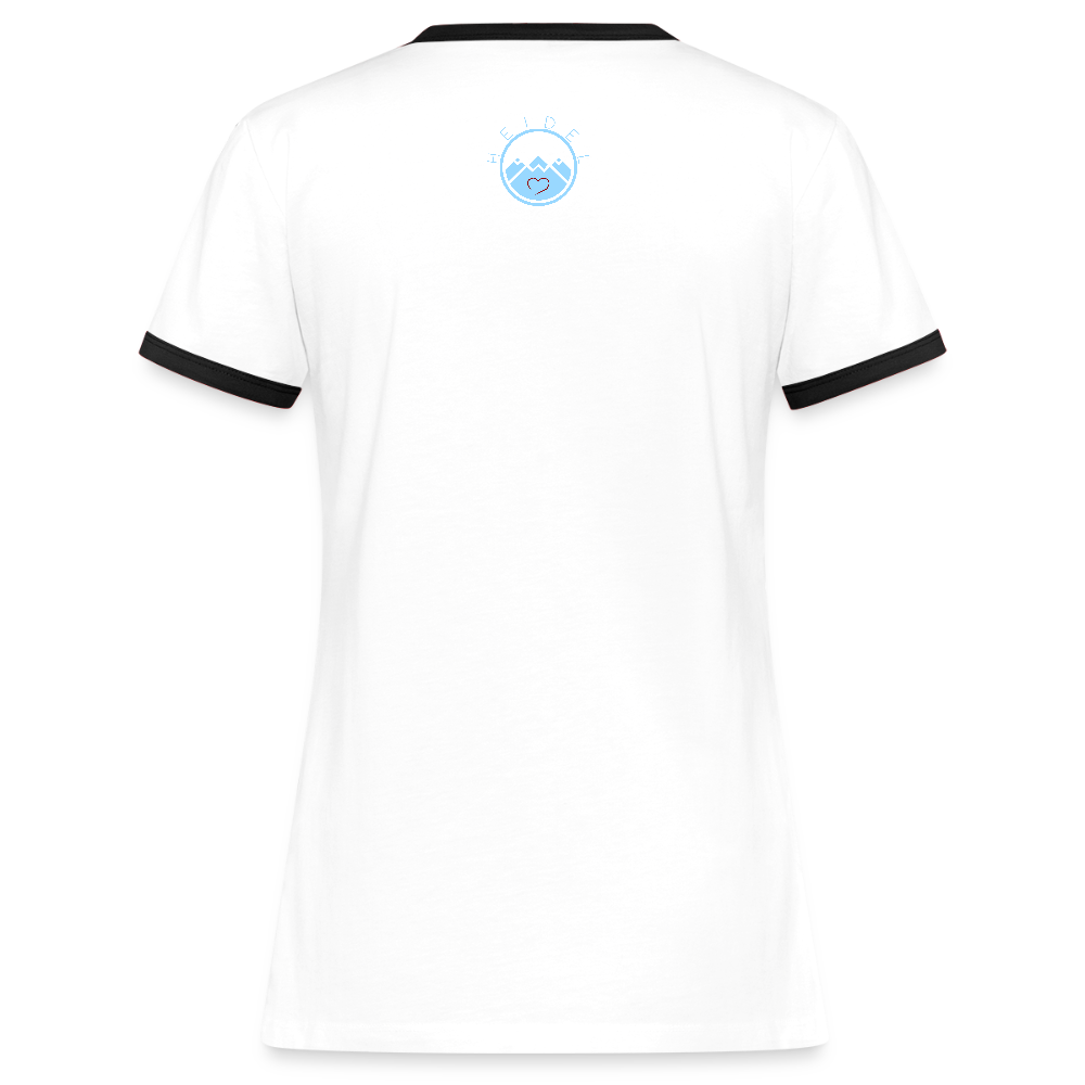 DAMEN KONTRAST SHIRT - NUFF UN NUNNA DARK - Weiß/Schwarz