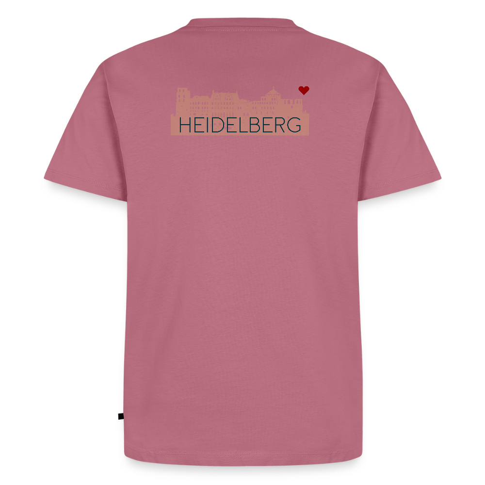 HERREN ORGANIC SHIRT - HEIDELBERGER SCHLOSS (DESIGN HINTEN) TRANSPARENT - Mauve
