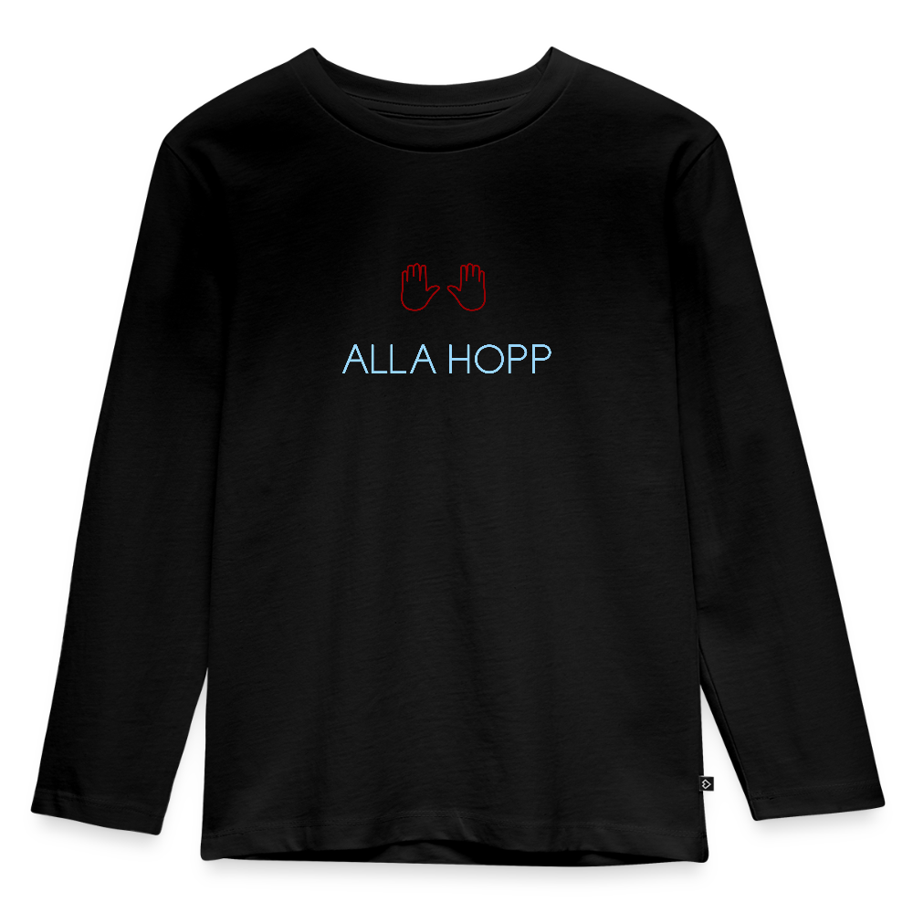 KINDER PREMIUM LANGARM SHIRT - ALLA HOPP DARK - Schwarz