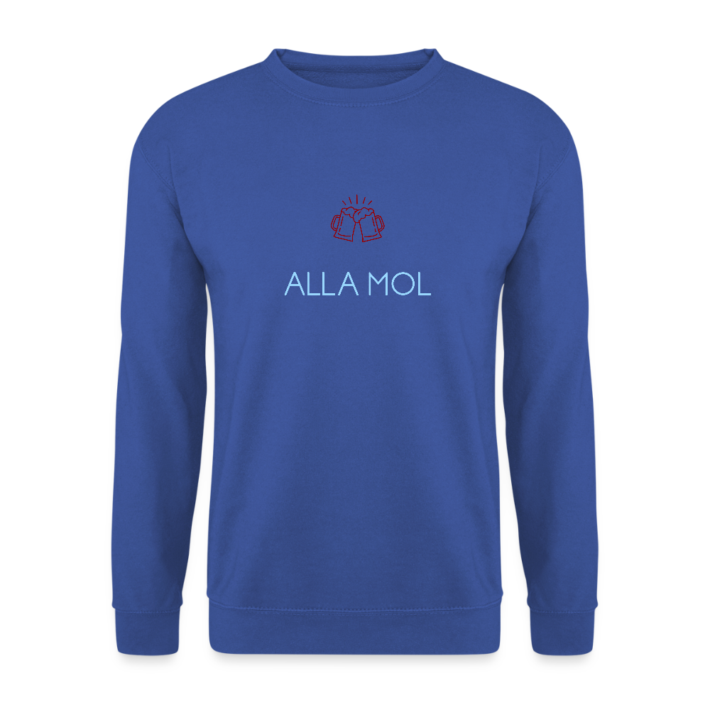 UNISEX SWEATSHIRT - ALLA MOL BIER DARK - Royalblau