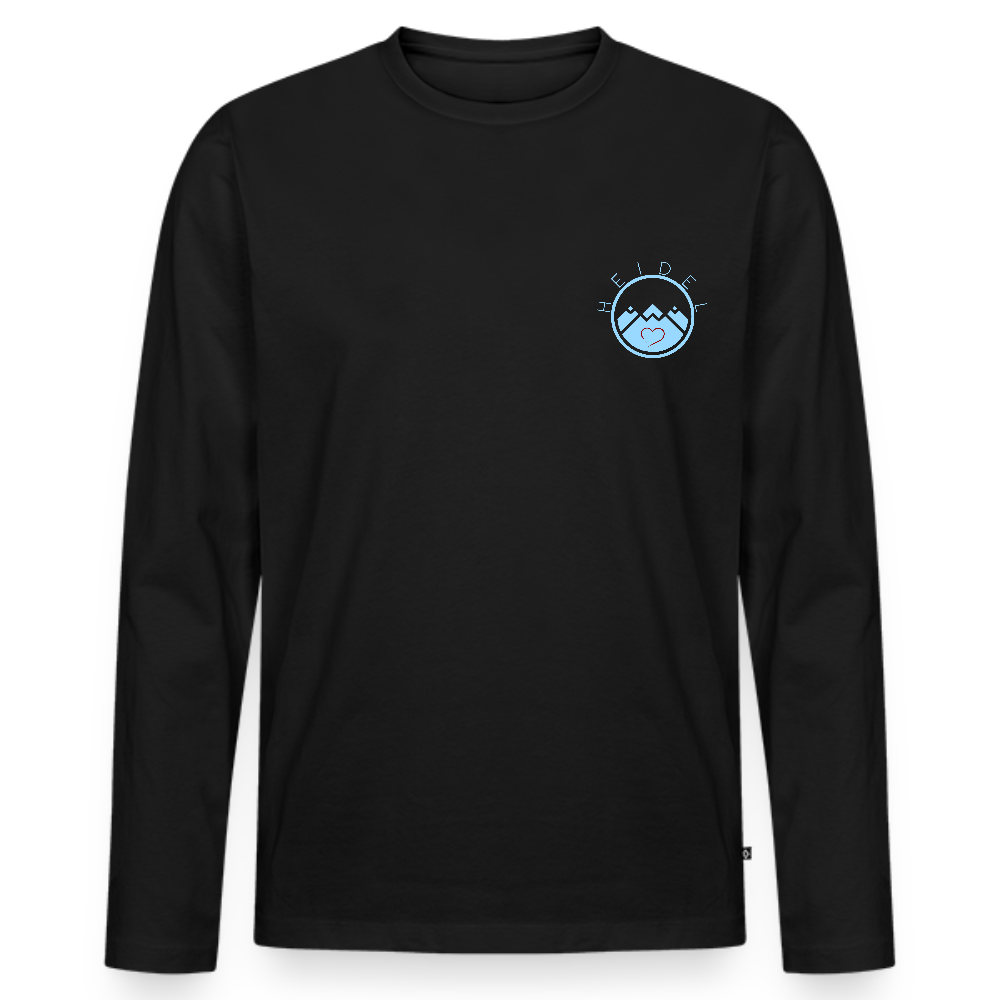 HERREN ORGANIC LANGARM-SHIRT - IN NEINE UFF DA ZEIL RUGBY DARK - Schwarz