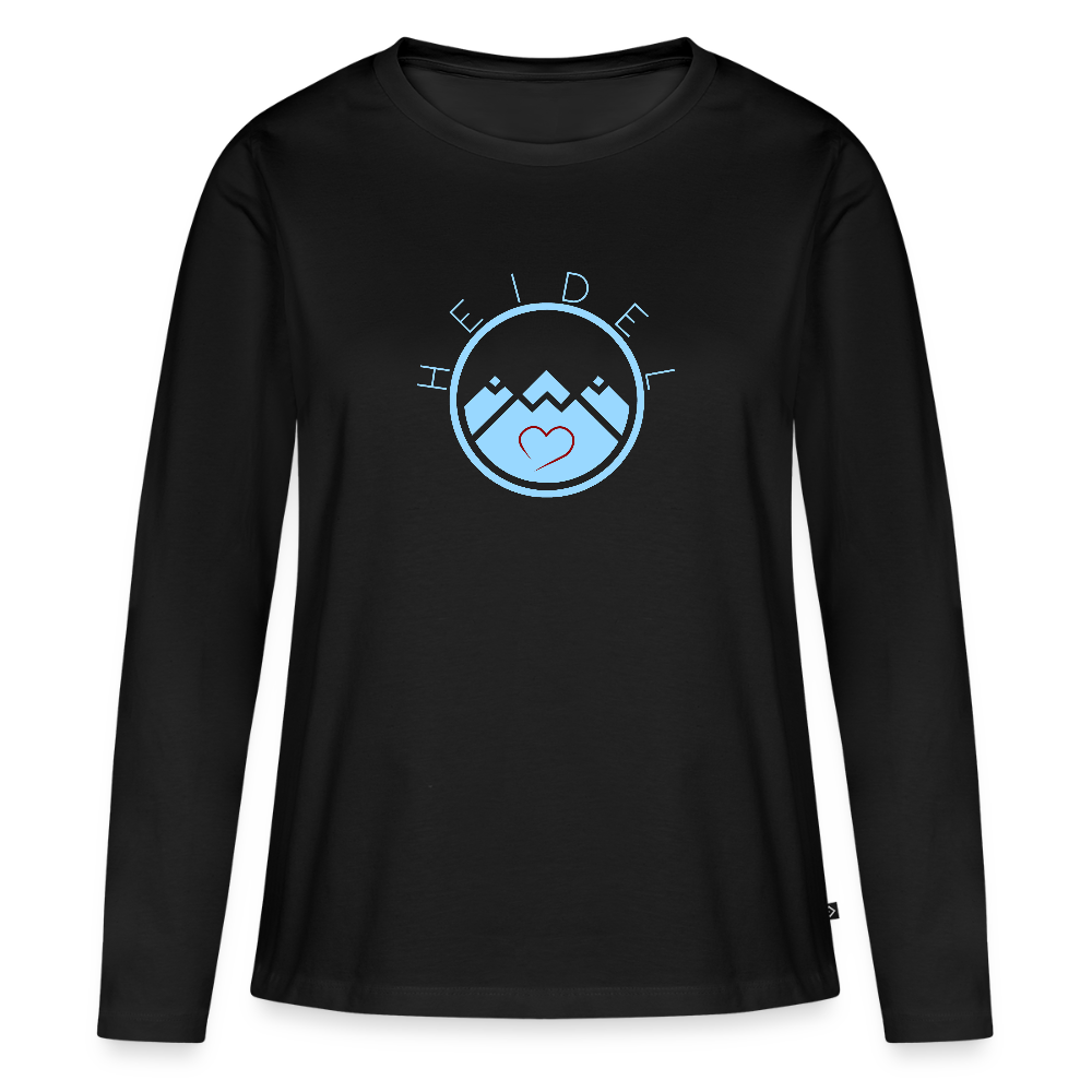 DAMEN ORGANIC LANGARM-SHIRT - HEIDELSTORE DARK - Schwarz