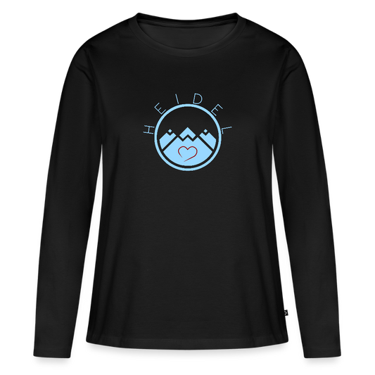 DAMEN ORGANIC LANGARM-SHIRT - HEIDELSTORE DARK - Schwarz