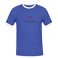 HERREN KONTRAST SHIRT - NUFF UN NUNNA TRANSPARENT - Blau/Weiß