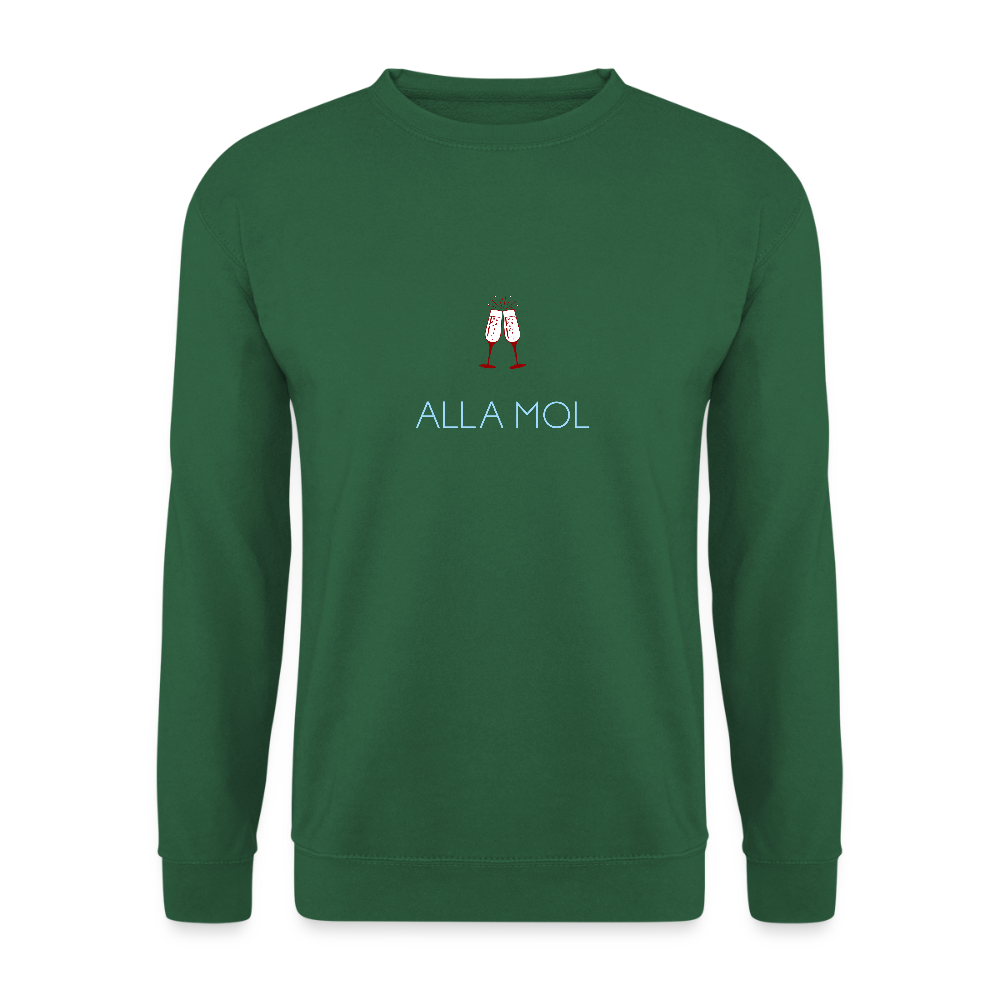 UNISEX SWEATSHIRT - ALLA MOL SEKT TRANSPARENT - Grün