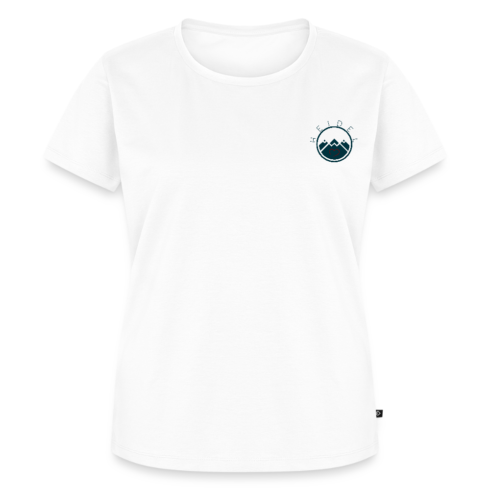 DAMEN ORGANIC SHIRT - HEIDELBERGER SCHLOSS DAHÄM (DESIGN HINTEN) TRANSPARENT - Weiß