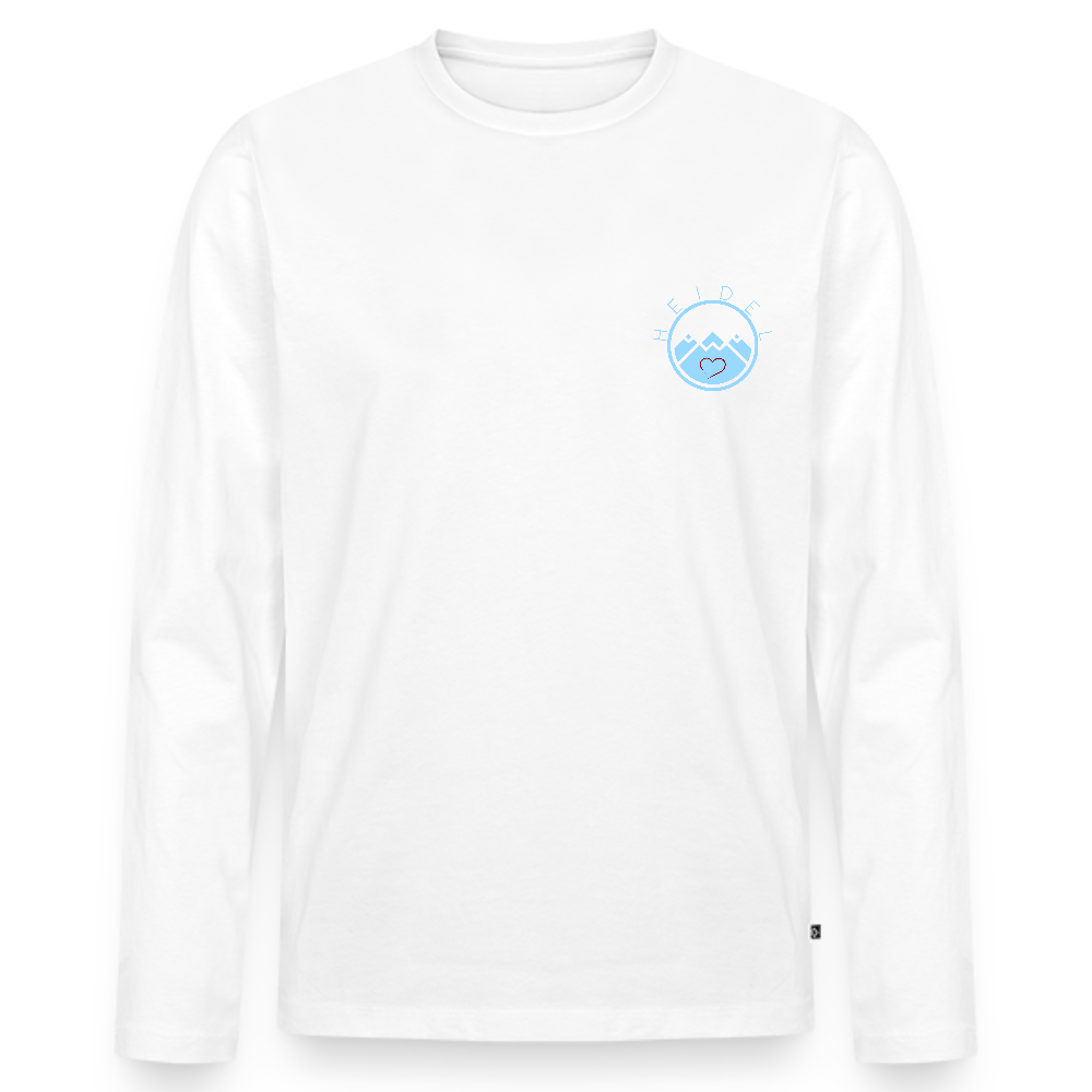 HERREN ORGANIC LANGARM-SHIRT - IN NEINE UFF DA ZEIL RUGBY DARK - Weiß