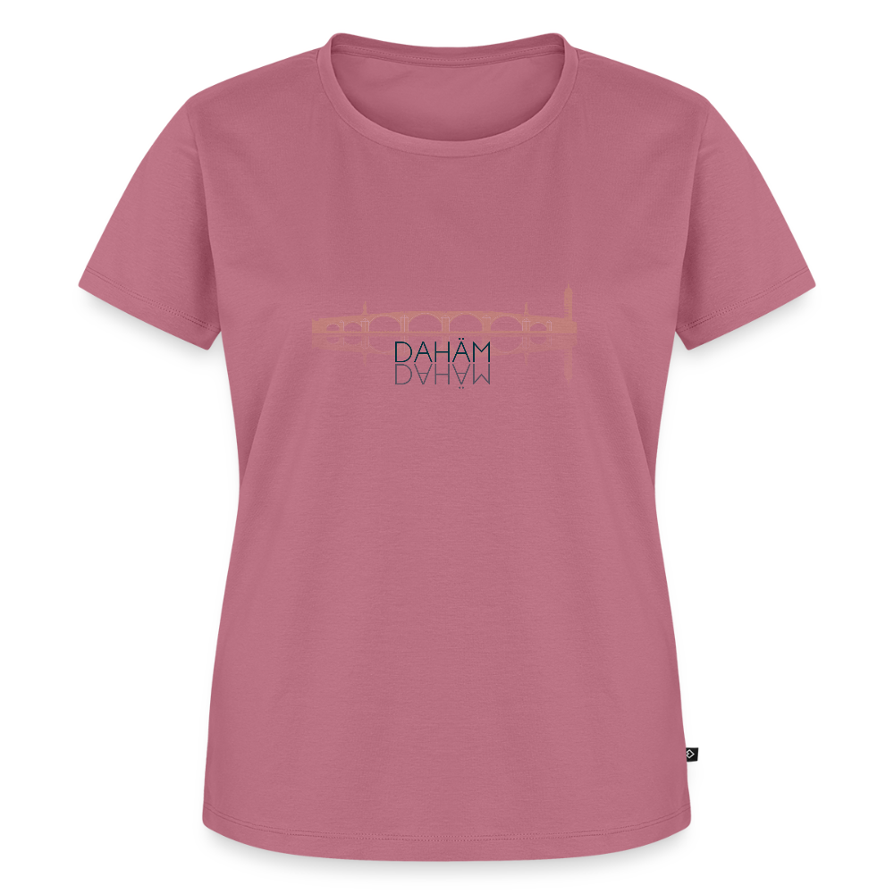 DAMEN ORGANIC SHIRT - ALTE BRÜCKE DAHÄM TRANSPARENT - Mauve