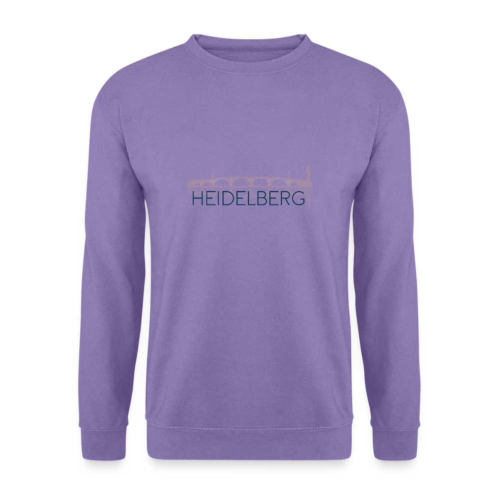 UNISEX SWEATSHIRT  - ALTE BRÜCKE HEIDELBERG TRANSPARENT - Lavendel